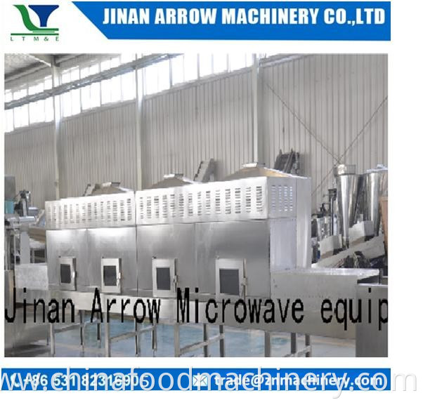 Microwave Microwave drying industrial segment and continue processing line